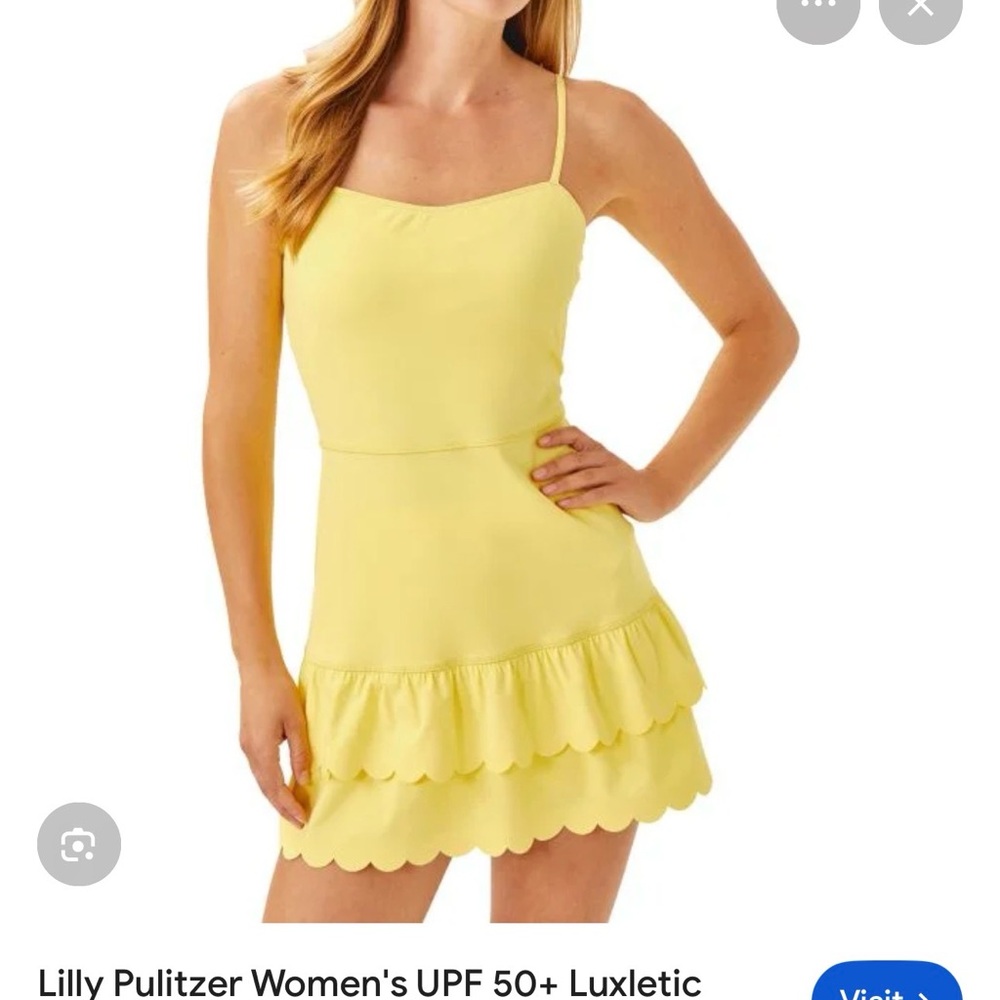 Lilly Pulitzer Sunny Yellow Tiered Dress